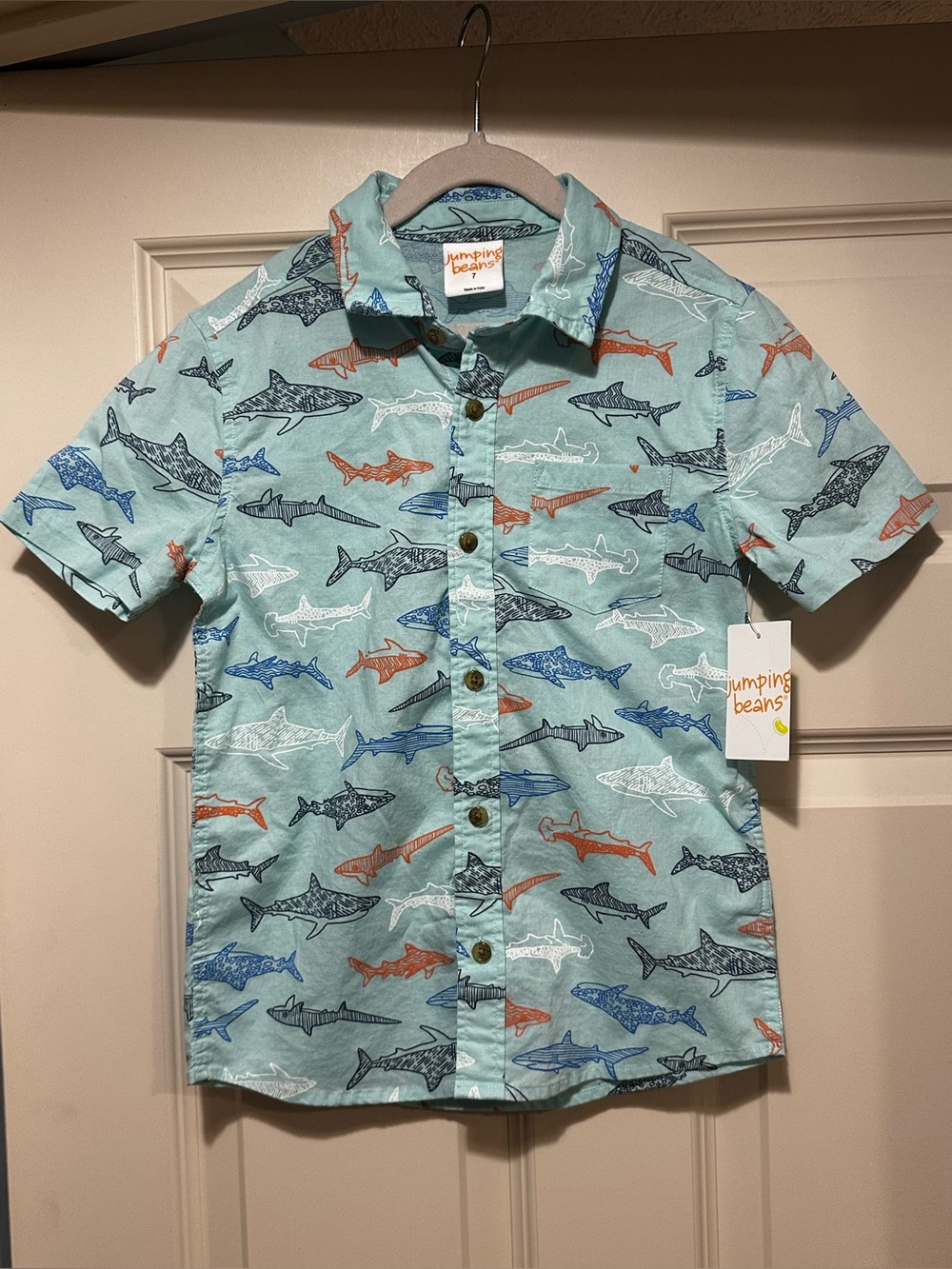 Boys Small Button Down Shirt NWT